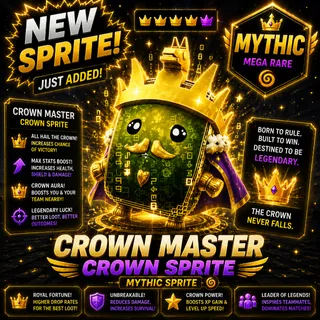 Cheat Master Crown Mythic Sprite - New Sprite Ultra Rare!!!