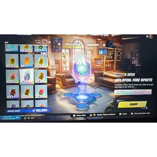 Holofoil Fire Sprite (Rare) - NEW