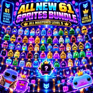 ALL Mastered 61 SPRITES Fortnite - level 5!