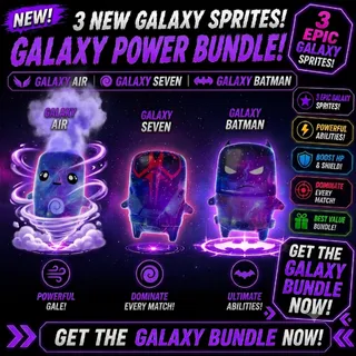 Mastered New Galaxy Sprites - Galaxy Air, Galaxy Seven and Galaxy Batman