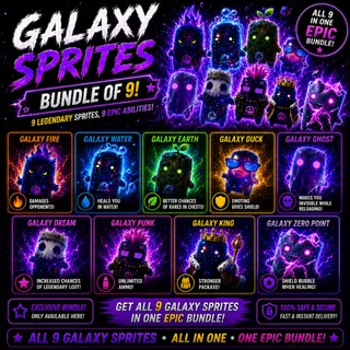 Galaxy Sprites Bundle Fortnite - Includes Galaxy Zero (No Demon)