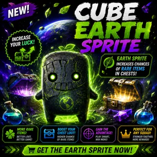 Cube Earth Sprite Fortnite - NEW