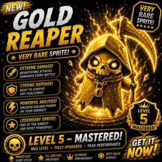 Mastered Gold Grim Sprite (level 5) - NEW