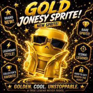 Gold Jonesy Sprite - New Sprite Ultra Rare!!!