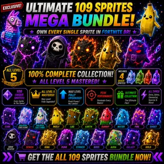 Ultimate 109 Sprites Mega Bundle - All Mastered Level 5 Sprites!