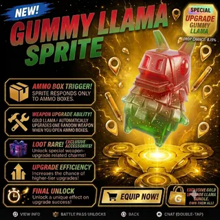 Gummy Llama Sprite Fortnite - NEW (Rare)