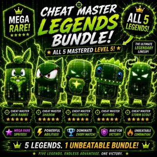 NEW CHEAT MASTER BUNDLE – ALL 5 MASTERED LEVEL 5