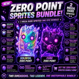 Mastered Holofoil and Cube Zero Point Sprite Bundle - Includes both 