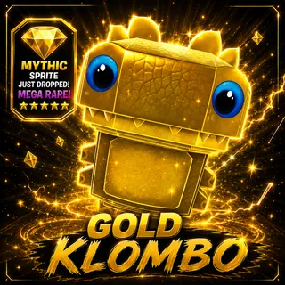 Gold Klombo Sprite - Mythic Mega Rare!