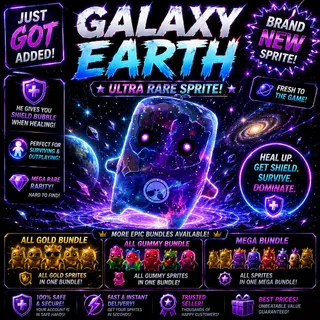 Galaxy Earth Sprite Fortnite Mega Rare (Available)
