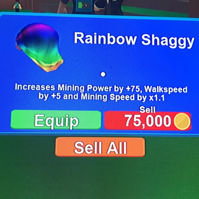 Rainbow Shaggy Roblox Mining Simulator Other Gameflip - roblox mining simulator codes may