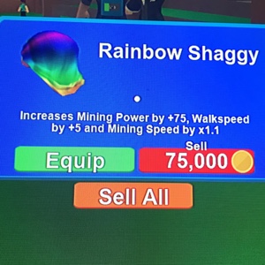 Rainbow Shaggy Roblox Mining Simulator Other Gameflip
