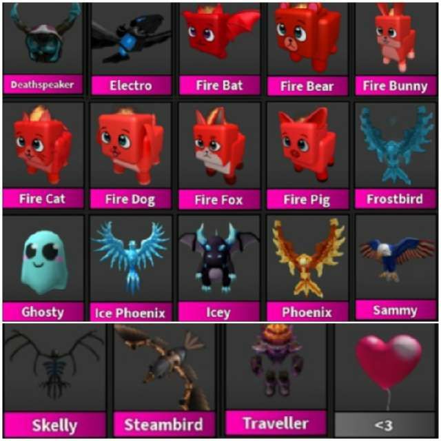 Pet MM2 19 Godly Pets Set Game Items Gameflip
