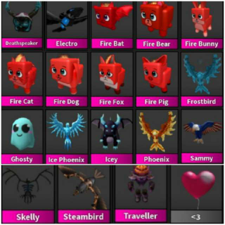 MM2 pets values on the 1st of december 2018 