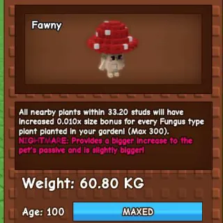 NIGHTMARE SHROOMIE 60KG - GROW A GARDEN