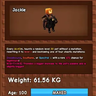 NIGHTMARE HEADLESS HORSEMAN 60KG - GROW A GARDEN