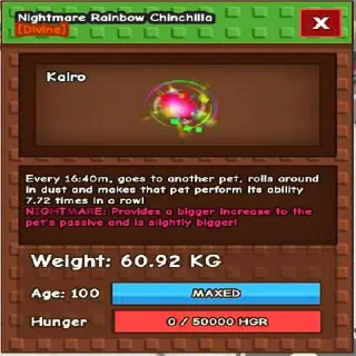 RAINBOW HATCH CHINCHILLA 60KG