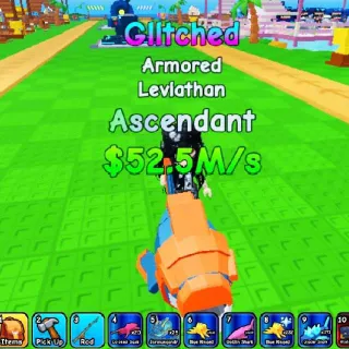 ($52.5M/s) ARMORED LEVIATHAN (GLITCHED)   ROLL A FISHERMAN