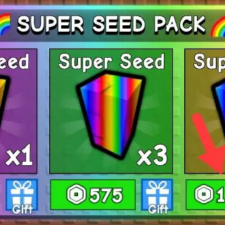 10X SUPER SEED PACK - GROW A GARDEN
