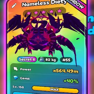 RAINBOW NAMELESS (SECRET II) (500M TAP POWER) TAP SIMULATOR REBORN