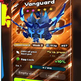 VANGUARD (TOP 250) (LEADERBOARD) (SERIAL #27)  TAP SIMULATOR REBORN