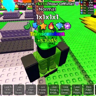 10x Random Transcendent (MAX AGE With 6 Traits)- Fall for Brainrots