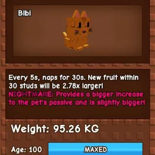 NIGHTMARE GODLY ORANGE TABBY 90KG - GROW A GARDE