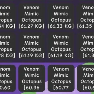 12X VENOM MIMIC 60KG - GROW A GARDEN