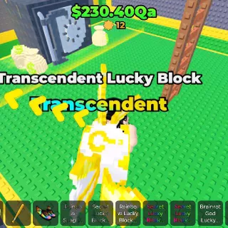 10x TRANSCENDENT LUCKY BLOCK - PULL LUCKY BLOCKS