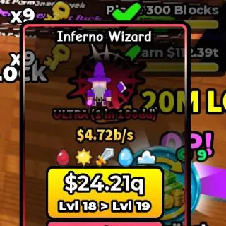 INFERNO WIZARD (ULTRA) ($4.7b/s) - BUILD A BASE AND STEAL