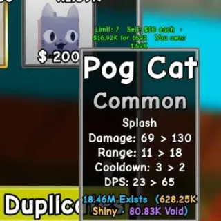 1000x POG CAT         SLOP PTOWER DEFENSE