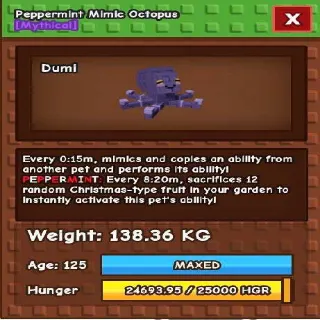 COLLOSAL MIMIC 138KG WITH PEPPERMINT MUTATION