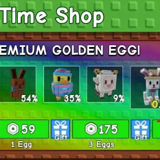 10X PREMIUM GOLDEN EGG - GROW A GARDEN