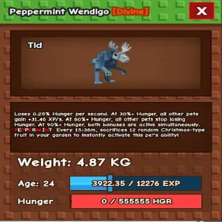 2X PEPPERMINT WENDIGO - GROW A GARDEN