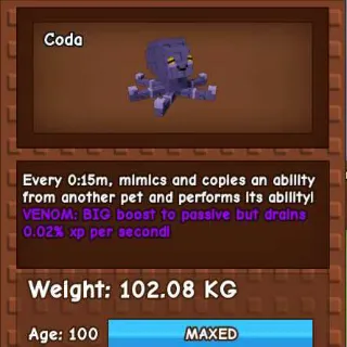 COLLOSAL MIMIC 100KG - GROW A GARDEN