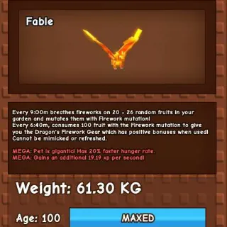 MEGA NEW YEAR DRAGON 60KG - GROW A GARDEN