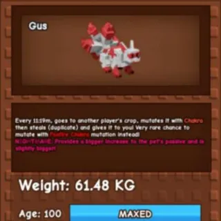 NIGHTMARE KITSUNE 61KG -GROW A GARDEN