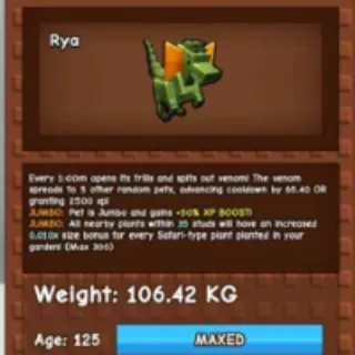 COLLOSAL DILO 106KG AGE 125 - GROW A GARDEN