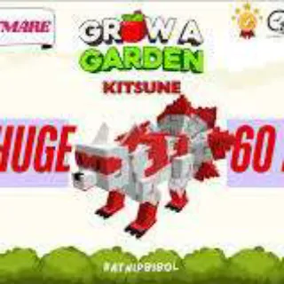 5X RED KITSUNE 60-61KG - GROW A GARDEN