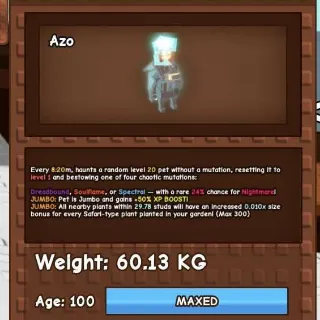 GHOSTLY HEADLESS HORSEMAN 60KG - GROW A GARDEN