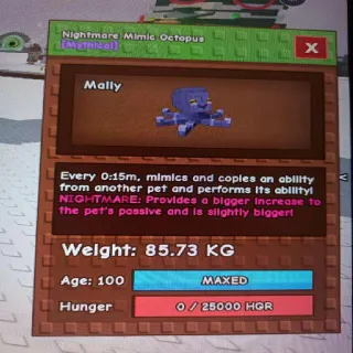 TITANIC NIGHMARE MIMIC 85KG