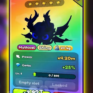 5x RAINBOW VOLCANIC DEVIL (4-5M BASE POWER) TAP SIMULATOR REBORN