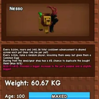 NIGHTMARE CHIMERA 60KG - GROW A GARDEN