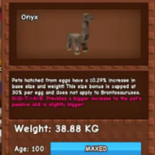 NIGHTMARE BRONTO 38KG (30% MAX PASSIVE) (GAG)