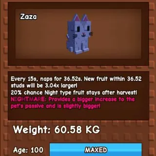 NIGHTMARE MOONCAT 60KG - GROW A GARDEN