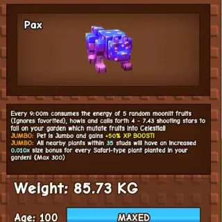 TITANIC STAR WOLF 80KG - GROW A GARDEN