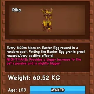 NIGHTMARE GLIDED CHOC EASTER 60KG - GROW A GARDEN