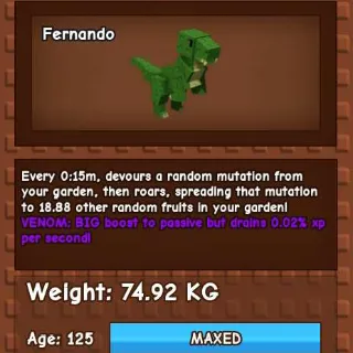 3X VENOM TREX 15sec 74-75KG WITH AGE BREAKER - GROW A GARDEN