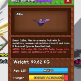 GODLY BUTTERFLY 99.8KG - GROW A GARDEN