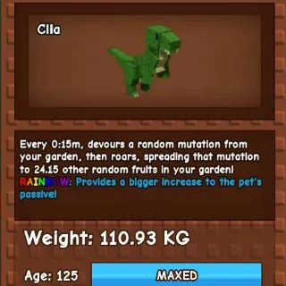 COLLOSAL RAINBOW T-REX 110KG - GROW A GARDEN